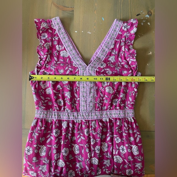 LOFT Pink and White Floral Maxi Dress Size 10 - Picture 5 of 11